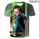 thumbnail image 4 of Chucky Patrón Casual Impresión 3D Camiseta De Los Hombres De La Moda De Las Mujeres Tops 2022 Verano HD Cosplay XS-3XLpangjing, 4 of 4