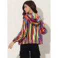 thumbnail image 4 of Chaqueta metálica con capucha Allegra K Disfraz de Navidad Multicolor M para Mujer, 4 of 5