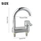 thumbnail image 5 of Bathroom Basin Faucet 304 Stainless Steel Sink Mixer Tap Hot Cold Water 2 Holes Deck Mounted Single Handle Faucet, 5 of 9