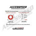 thumbnail image 4 of Wilwood 140-10767-DR Forged Dynalite Rear 12.19" Big Brake Kit, Red, Drilled, Fits 1963-1989 Dodge, 1965-1989 Chrysler & 1965-1983 Plymouth Models With 8.75" & 9.75" Dana 60 and 2.50" Axle Offset, 4 of 4