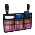 thumbnail image 1 of Bolsas grandes para con ruedas para silla de ruedas, bolsa lateral para patinete eléctrico, bolsa para reposabrazos cuadros rojos shamjiam nuevo walker basket walker, 1 of 9