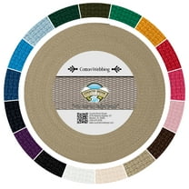 Country Brook Design - Heavy Cotton Webbing with 20 Vibrant Color Options (1 Inch)