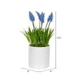 thumbnail image 2 of Vickerman FJ180401 13.5 in. Hyacinth Flower in Ceramic Pot, 2 of 2