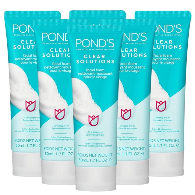 Face Wash Pond's Clear Solution elimina el exceso de grasa, 6 x 30 ml