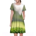 thumbnail image 1 of Balery golf ball perched on a tee Vestidos sueltos de manga corta para mujer, vestidos de verano 2025, vestidos casuales de corte A con vuelo., 1 of 6