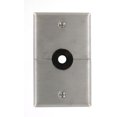 thumbnail image 1 of Leviton S751-N 1-Gang .625-Inch Hole Device Telephone/Cable Wallplate, Box Mount, Horizontal Split Plate, Stainless, 1 of 3