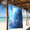 thumbnail image 2 of Ryvnso Art Starry Sky Oversized Beach Towel Microfiber Bath Blankets Swimming Fitness 37" x 74", 2 of 5