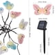 thumbnail image 3 of 12 LEDs Energía solar Luces de mariposa Jardín Luces al aire libre Impermeable Multicolor Fibra óptica Luces decorativas para jardín Césped Patio Boda Árbol, 3 of 8