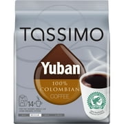 Tassimo Yuban 100% Colombian Medium Roast Coffee T-Discs for Tassimo Single Cup Home Brewing Systems, 14 ct Pack