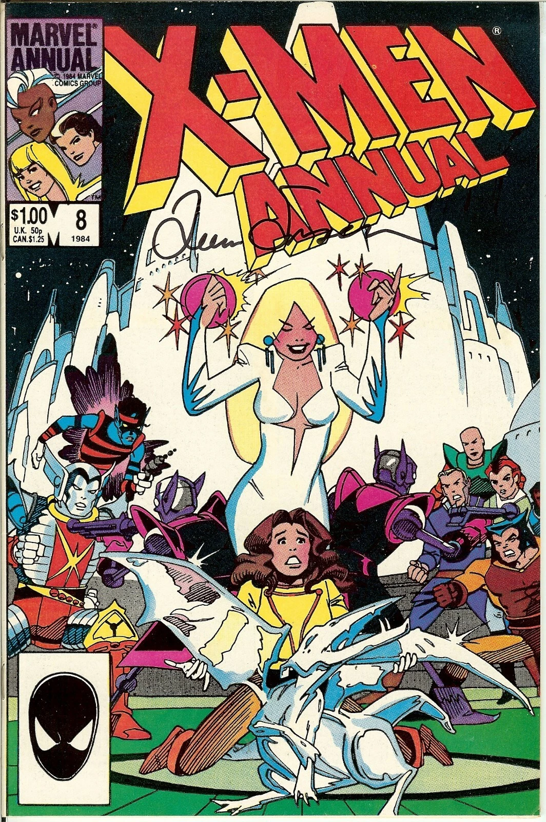 X-Men Giant Size Annual #8 Cover Signed Louise Simonson COA