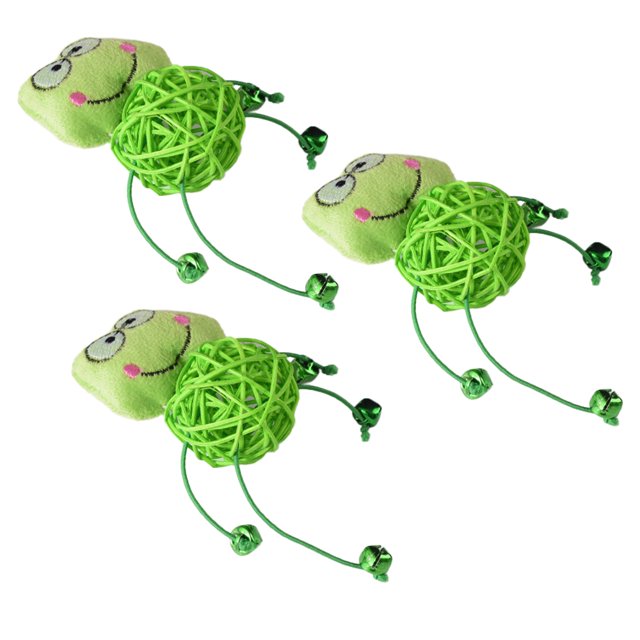 Gatito interior del gato del juguete de la bola 3pcs lindo que persigue el juguete