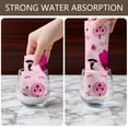 thumbnail image 4 of 2 Pcs Funny Kitchen Towels,Halloween Pink Ghosts and Witchy Elements Microfiber Dish Towels,Kitchen Tea Towels,Kitchen Towel Set (18" X 26"), 4 of 7
