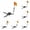 Black 6PCS, variant on Outdoor Ice Gears Tip Up Rod Up Strikes Indicators With Poles Ice Ups