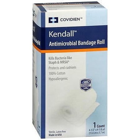 Covidien Kendall Antimicrobial Bandage Roll, 4.5"x 4.1 Yd.