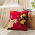 thumbnail image 3 of LALILO Throw Pillow Covers Pop Art With With Two Like And Speech Bubble Cushion Cover 18" x 18", 2 Pack, 3 of 6