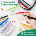thumbnail image 4 of A8 Waterproof Pill Pouch Set, Large Weekly Pill Organizer with 14 Color-Coded Medicine Pouches, Reusable Travel Medicine Organizer, Zippered Pill Storage for Fish Oils, Vitamins (Navy), 4 of 8