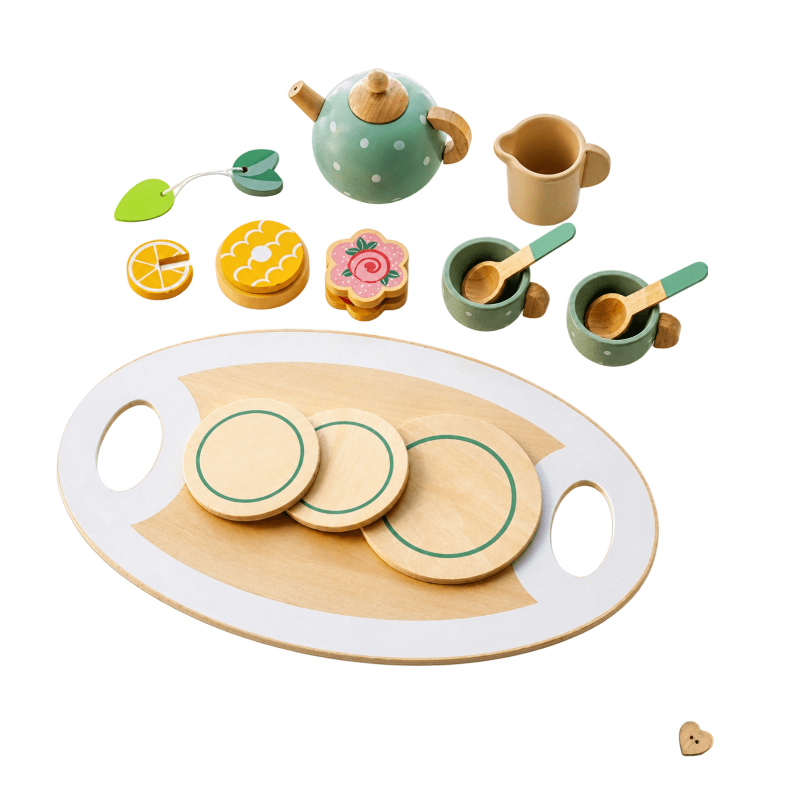 Kitchen Connection Tea Time Trolley Cart Pretend Play Set