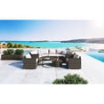 thumbnail image 6 of Go Half-moon Outdoor - 9 Pieces, Brown Beige Cushions Versatile For Gatherings And Events Modern Style Soft Leisure & Business Talks, 6 of 7