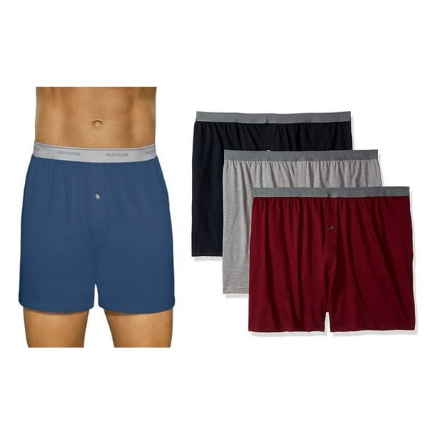 Fruit of the Loom Fruit of the Loom Men's 3Pack Knit Boxer Shorts