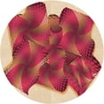 thumbnail image 1 of Ahgly Company Machine Washable Indoor Square Transitional Crimson Red Area Rugs, 3' Square, 1 of 7