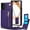 Purple, variant on CCSmall for Apple iPhone 16 Pro Case Wallet Crossbody with Card Holder for Women, RFID Blocking PU Leather Zipper Handbag Purse Flip Cover Shoulder Strap Lanyard Phone Case for iPhone 16 Pro ZP Black