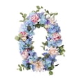 thumbnail image 2 of Spring Decor,17.7In Spring Flower Wreath With Small Bow Non-Fading Design Indoor Outdoor Use,Festive Decor for Fireplace Front Door Living Room Wedding Venue Photography Background Decors, 2 of 9