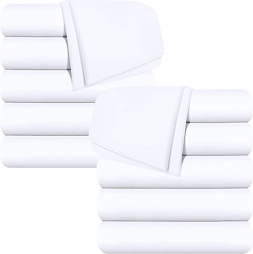Full and Queen flat sheets (12pack, white) For