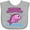 AC-Heather Grey, variant on Inktastic Grandpa's Fishing Buddy (pink) Girls Baby Bib