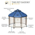 thumbnail image 4 of Advantek Dog Kennel Pet Gazebo 4 Foot Indoor Outdoor Dog Pen with Polyester Cover, 4 of 7