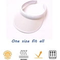 thumbnail image 2 of Cloth Covered Slip On Visor, Sun Sports Visor Hats Cap for Women Adjustable Cap, 2 of 3