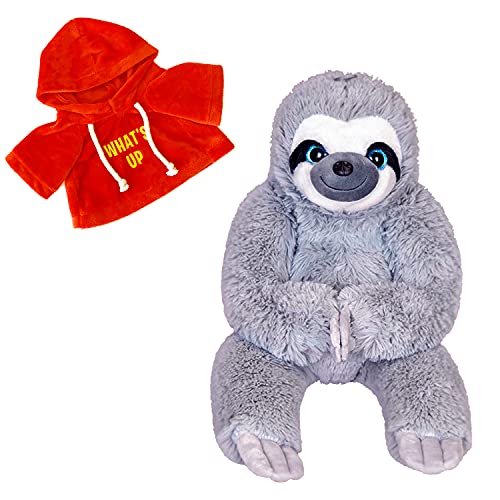 Animal relleno de perezoso El juguete de juguete rojo oscuro vestido suave y grande lindo juguete de felpa ade AKMRWJWC AKMRWJWC