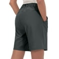 thumbnail image 2 of Little Donkey Andy 8 Inch Inseam Golf Shorts for Women Quick Dry Lightweight Shorts for Hiking Travel Casual Black XS, 2 of 6