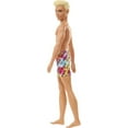 thumbnail image 4 of Barbie Ken Beach Doll with Blonde Hair Dressed in Colorful Los Angeles-Print Swim Trunks, 4 of 7