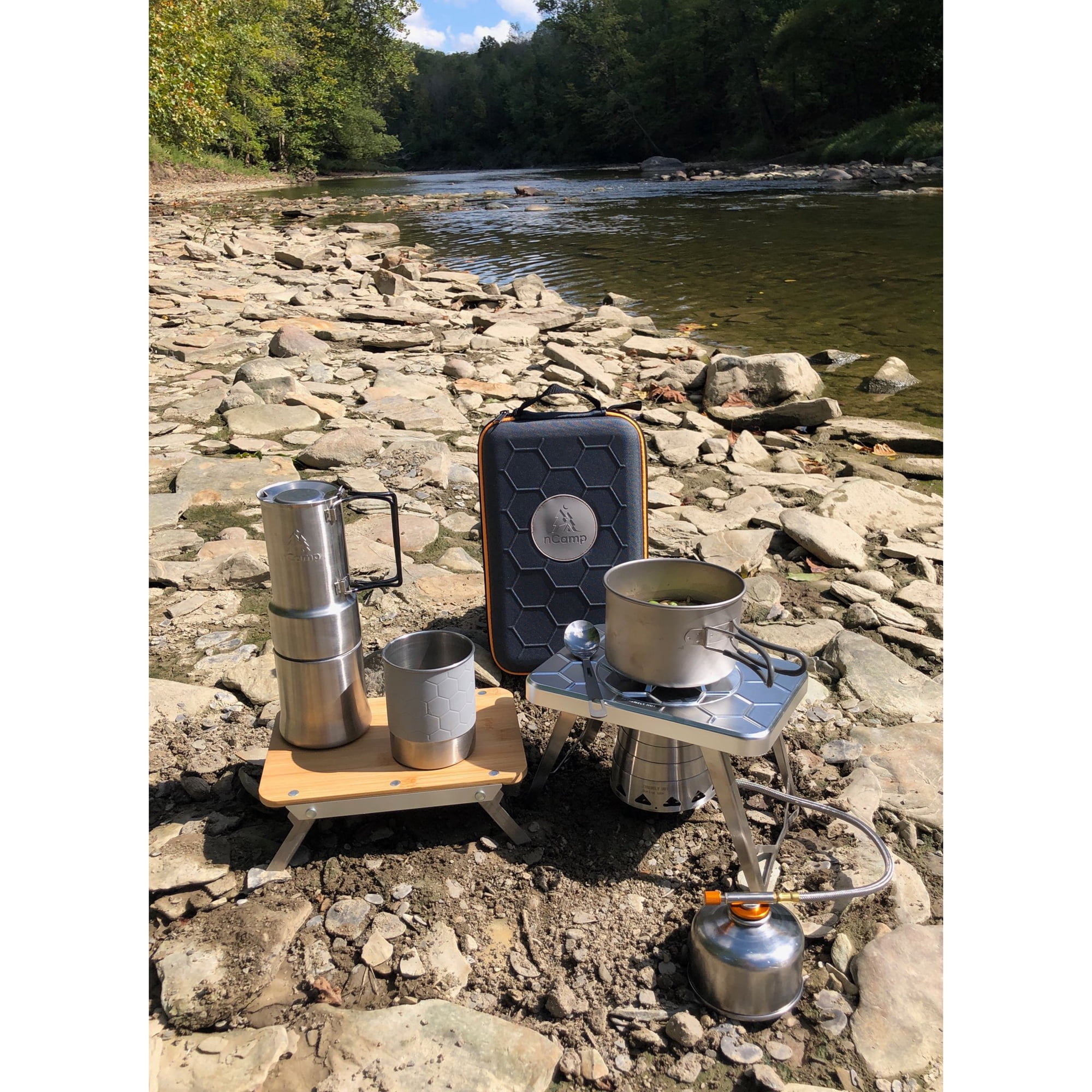 nCamp 5 Piece Stove, Prep Surface 