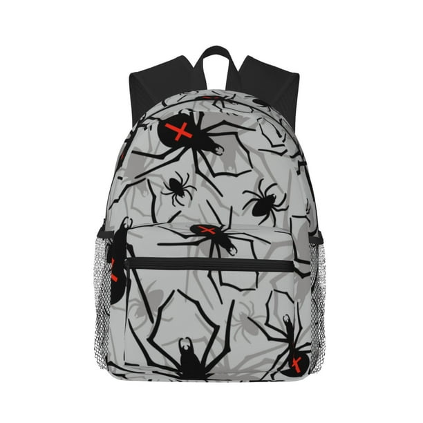Disketp Spiders Mochila Ligera Clásica con Múltiples Bolsillos, Mochila Casual para Hombre y Mujer, Ideal para Escuela, Trabajo y Viajes
