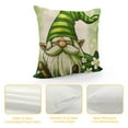 thumbnail image 4 of Creowell  Decorative Hello Spring Throw Pillow Covers Square Double Printed Pillow Cases Farmhouse Floral Green Striped Couch Pillow Covers for Home Decorations，Multi-Size, 4 of 5