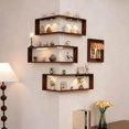thumbnail image 4 of Smart Corner Shelves That Light up Your Space, 5-Tier Corner Shelf Display Stand with LED Lamp for Figurines, Collectibles & Books, Modern Storage Rack for Living Room, Study,Bedroom (1pc), 4 of 5