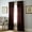 Red, variant on Pauline Semi-Sheer Window Curtain Panel with Rod Pocket Top, Black, 54 x 63"
