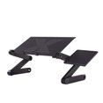 thumbnail image 1 of pitrice Laptop Table Adjustable 15kg Notebook Stand Metal 360掳 Foldable Computer Holder, Black, Air Hole, 1 of 8