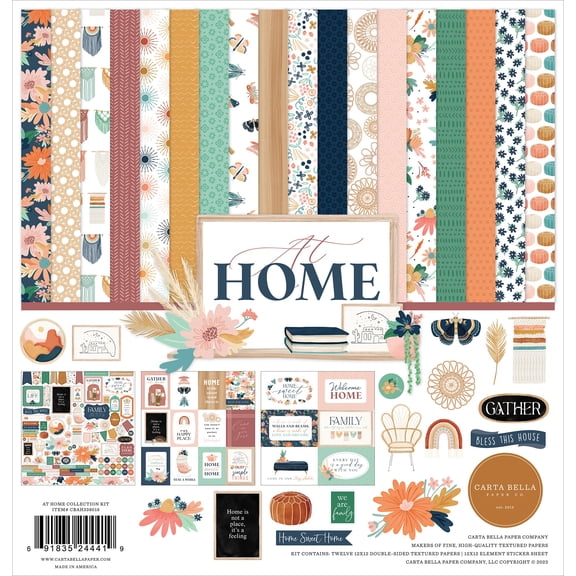 Carta Bella Collection Kit 12"x12" - At Home