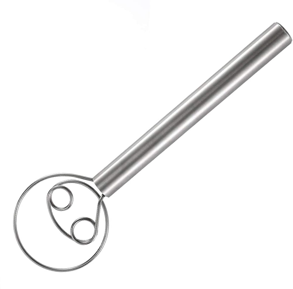 One opening Danish Dough Whisk, Stainless Steel Dough Whisk for Dough