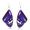 Purple, variant on 4Pair Earrings for Women,Fashionable Dangle Earrings Dangle Earrings for Women,Trendy Versatile Jewelry,Green
