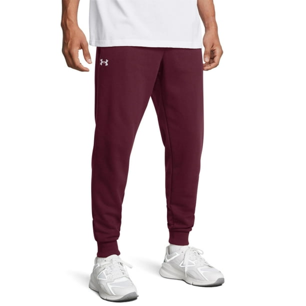 Pantalones Joggers Rival Fleece para Hombre Under Armour Granate Talla L