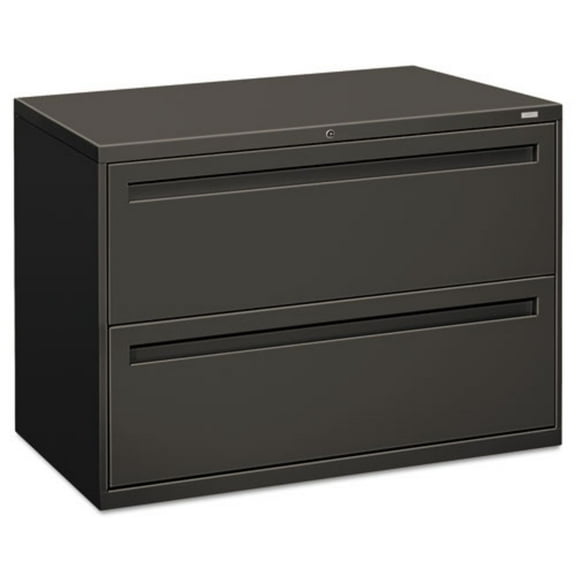 HON 2 Drawers Lateral Lockable Filing Cabinet, Charcoal