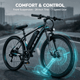 thumbnail image 6 of 26" Electric Bike for Adults,750W Motor,20MPH 45 Mile Range ebike,Removable 36V 12Ah 432Wh Battery electric mountain bike,UL 2849, 6 of 8