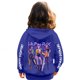 thumbnail image 3 of Pop cazadora para niña T-Shirt | Demo-n Hunters Team Cute Cartoon Design|HUNTR/X Rumi,Mire Zoeyy Kids Long Sleeve Hooded Sweatshirt,Saja Boys, Huntrix Tshirt, Gift for Fans, 3 of 4