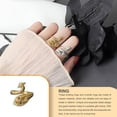 thumbnail image 4 of Sonducket Bucle de tejer, joyería estereoscópica en forma antigua, anillo de apertura Vintage, herramientas artesanales, suministros de Ropa, zapatos y accesorios Miscelánea NJ135 Color Cobre, 4 of 6