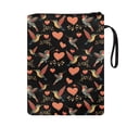 thumbnail image 2 of HELLHERO Classic Book Organizer Bag, 8.66 x 11.42 Polyester Fabric Book Cover Carrying Case Easy Carry Book Case Reusable with Zipper, Vintage for Librarian, 2 of 8