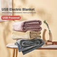 thumbnail image 2 of Heated Blanket Thickened USB Charging Large Heating Range Safe Using Firm Hem Heating Blanket for So r, 2 of 5