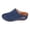 Blue, variant on Suede Clogs for Women Slip on Closed Toe Walking Mules with Arch Support Breathable Low Wedge Comfortable Slides size 8.5 Blue